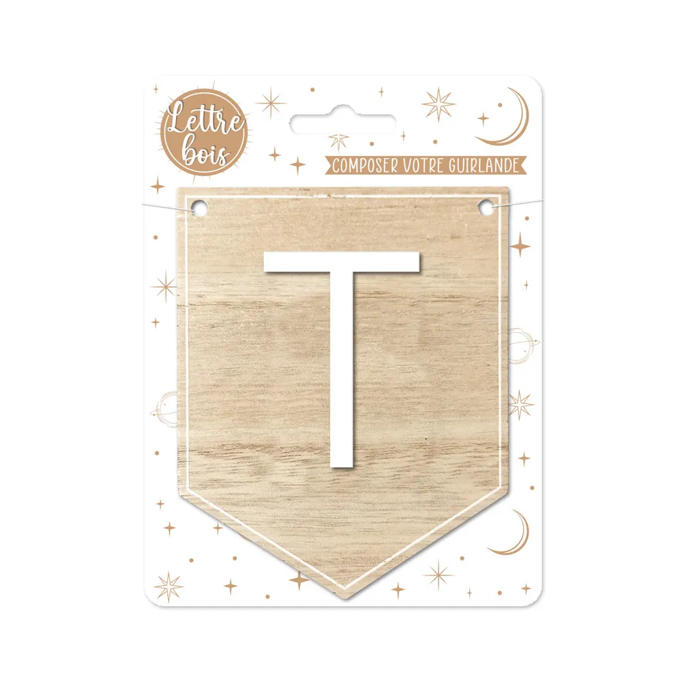 [STCCD7009_20] Plaque T Pour Guirlande Alphabet
