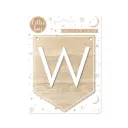 Plaque W Pour Guirlande Alphabet