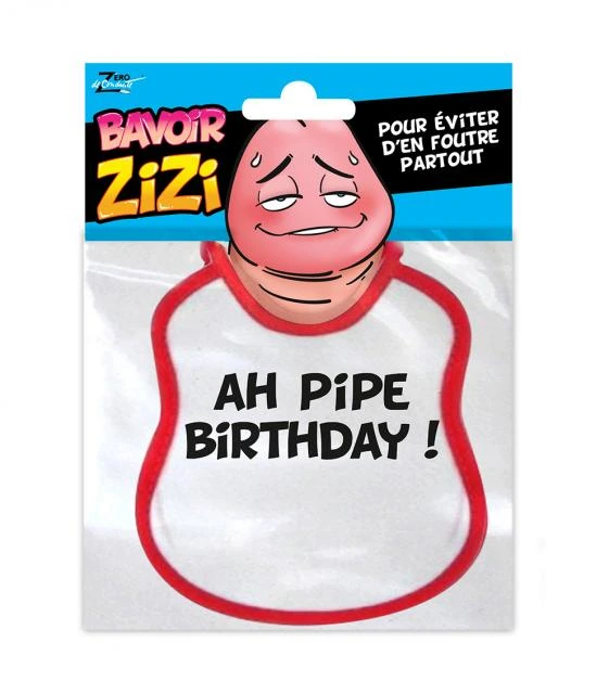 Bavoir Zizi Ah Pipe Birthday