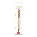 Stylo A Paillettes Dore Collegue En Or