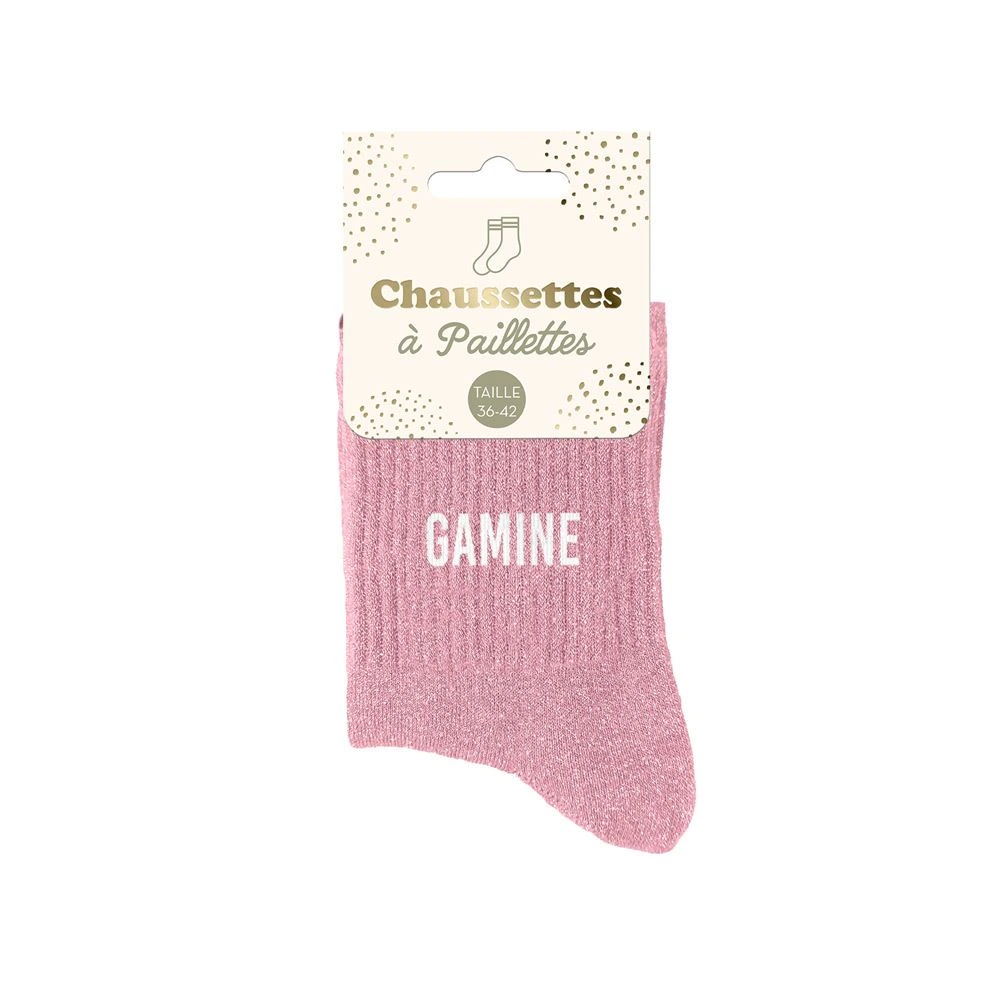 [STC-CD8425V100] Chaussettes Paillettes Gamine