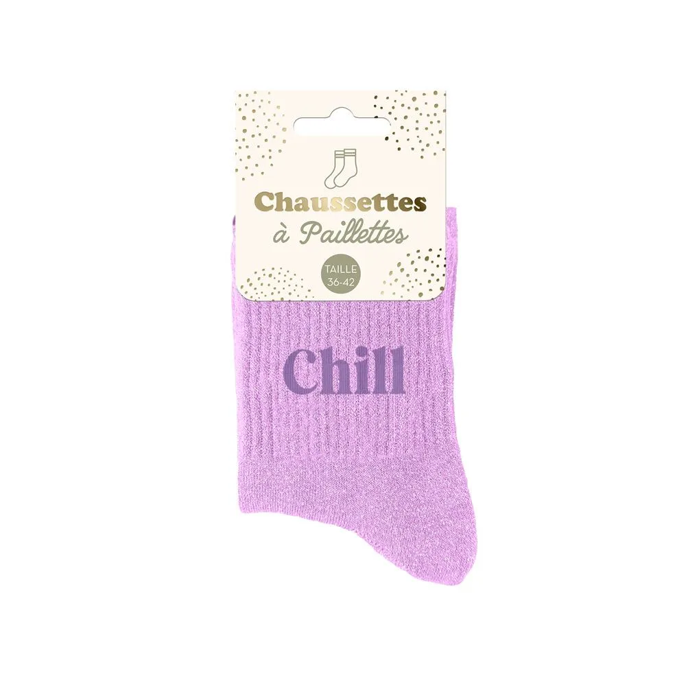 Chaussettes Paillettes Chill