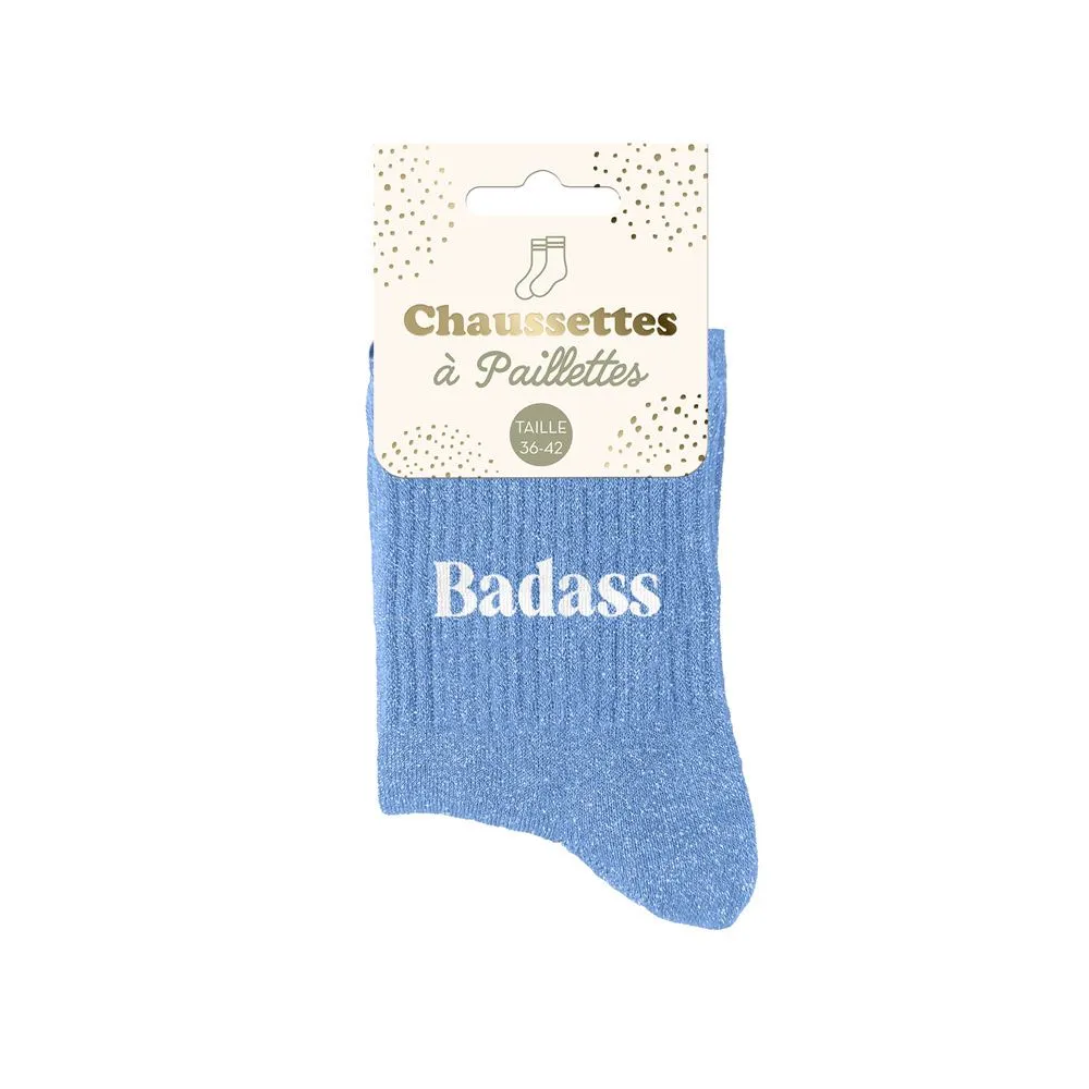 Chaussettes Paillettes Badass