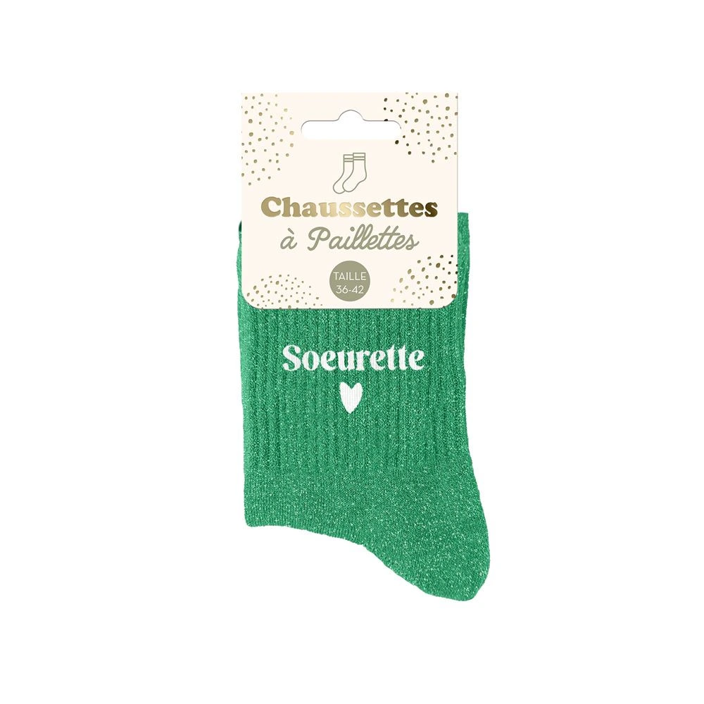 [STC-CD8425V128] Chaussettes Paillettes Soeurette