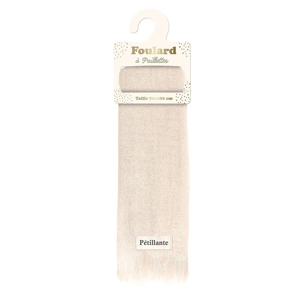 [STC-CD10277V01] Foulard paillettes pétillante