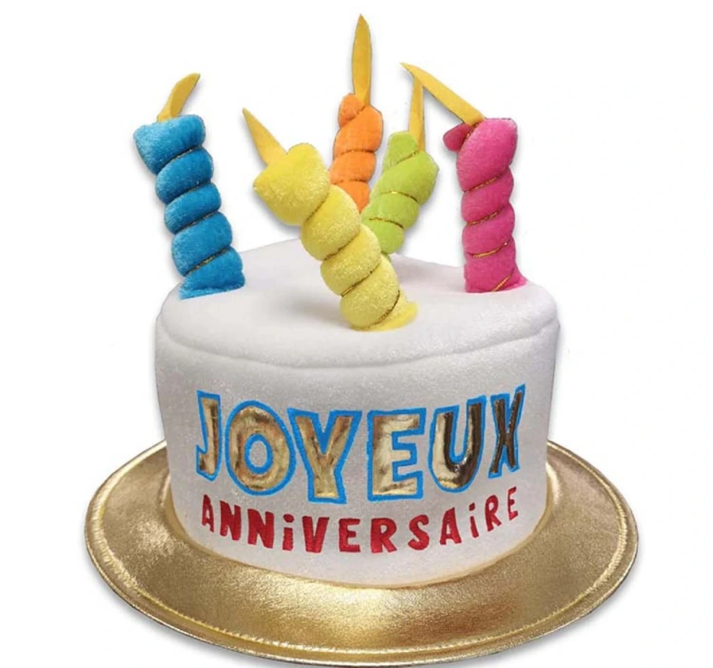Chapeau Metallique Joyeux Anniversaire