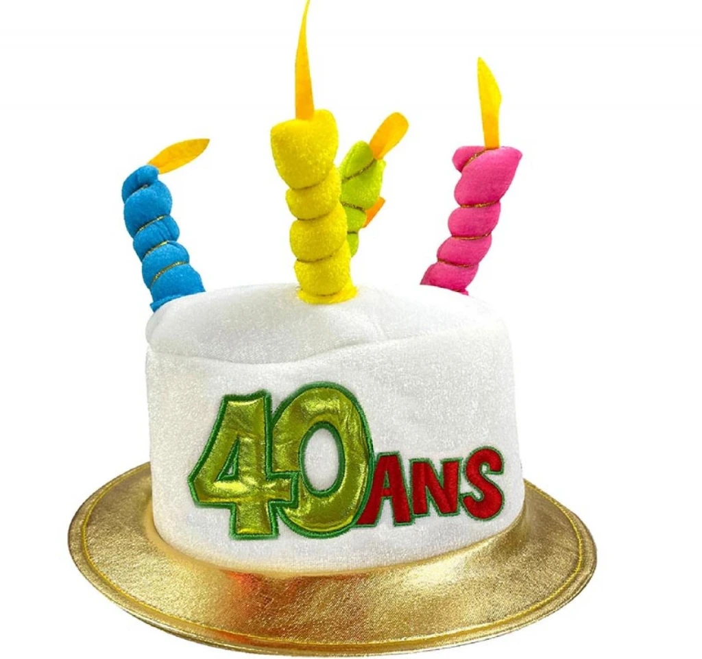 Chapeau Metallique 40 Ans