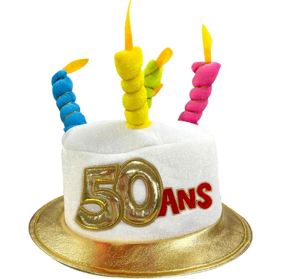 Chapeau Metallique 50 Ans
