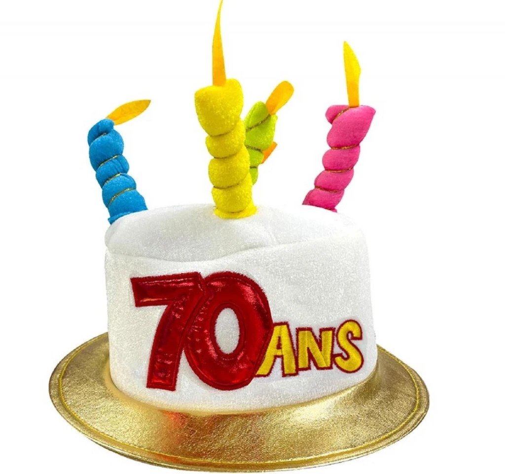 Chapeau Metallique 70 Ans