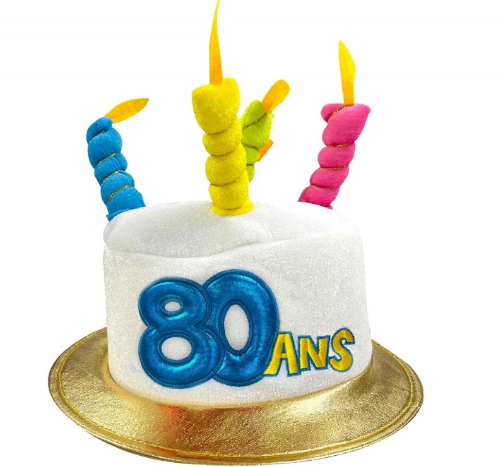 Chapeau Metallique 80 Ans