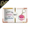 Coffret Mug Porte Cle "Gang De Connasse" A Paillettes