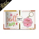 Coffret Mug Porte Cles Paillettes Cocotte