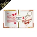 Coffret Mug Porte Cles Paillettes Princesse