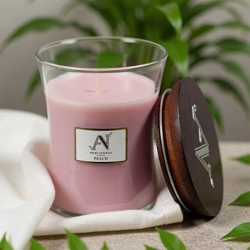 [VDC-ANLCRCS001PE] Aroma Naturals Contemporary Candle PEACH 320G Small