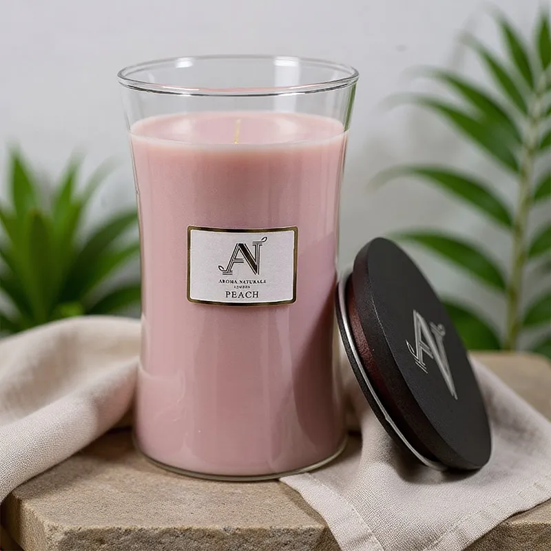 [VDC-ANLCRCM001PE] Aroma Naturals Contemporary Candle Peach 607G Medium