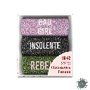 Coffret trio chaussettes paillettes bad girl