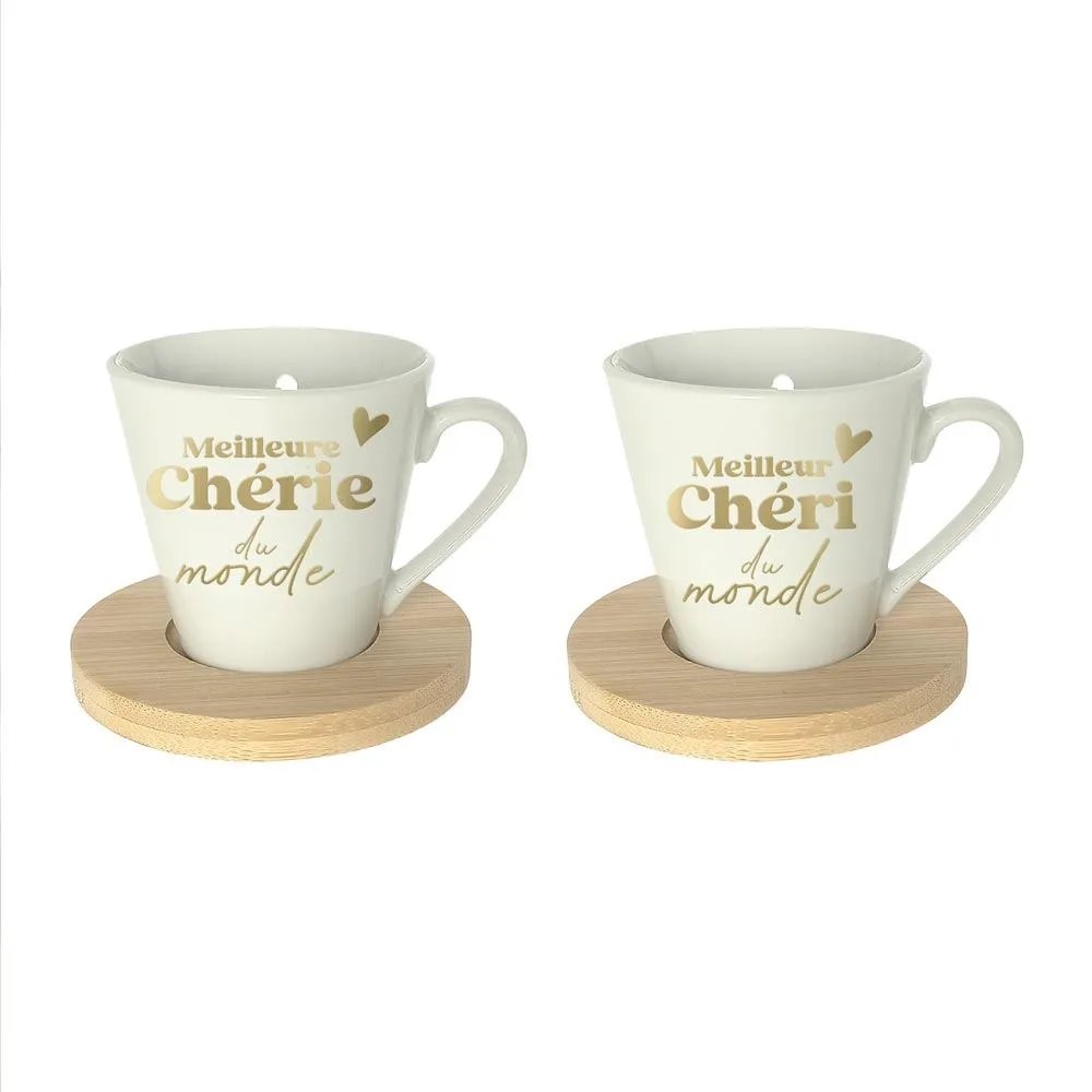 Coffret Tasse Cafe Duo Saint Valentin