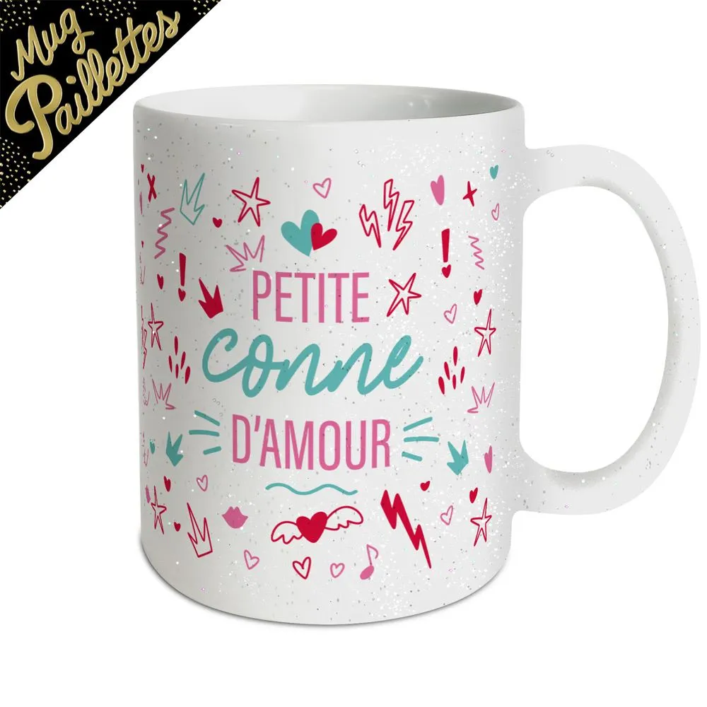[STC-CD10315V15] Mug A Paillettes Petite Conne