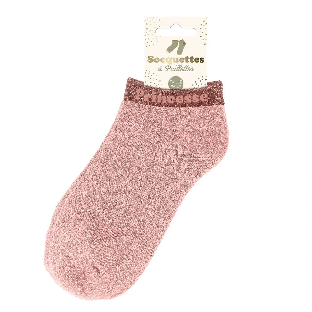 [STC-CD10247V07] Socquette Paillettes Princesse