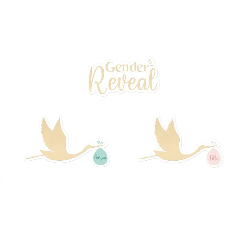 Duo Deco De Table Gender Reveal