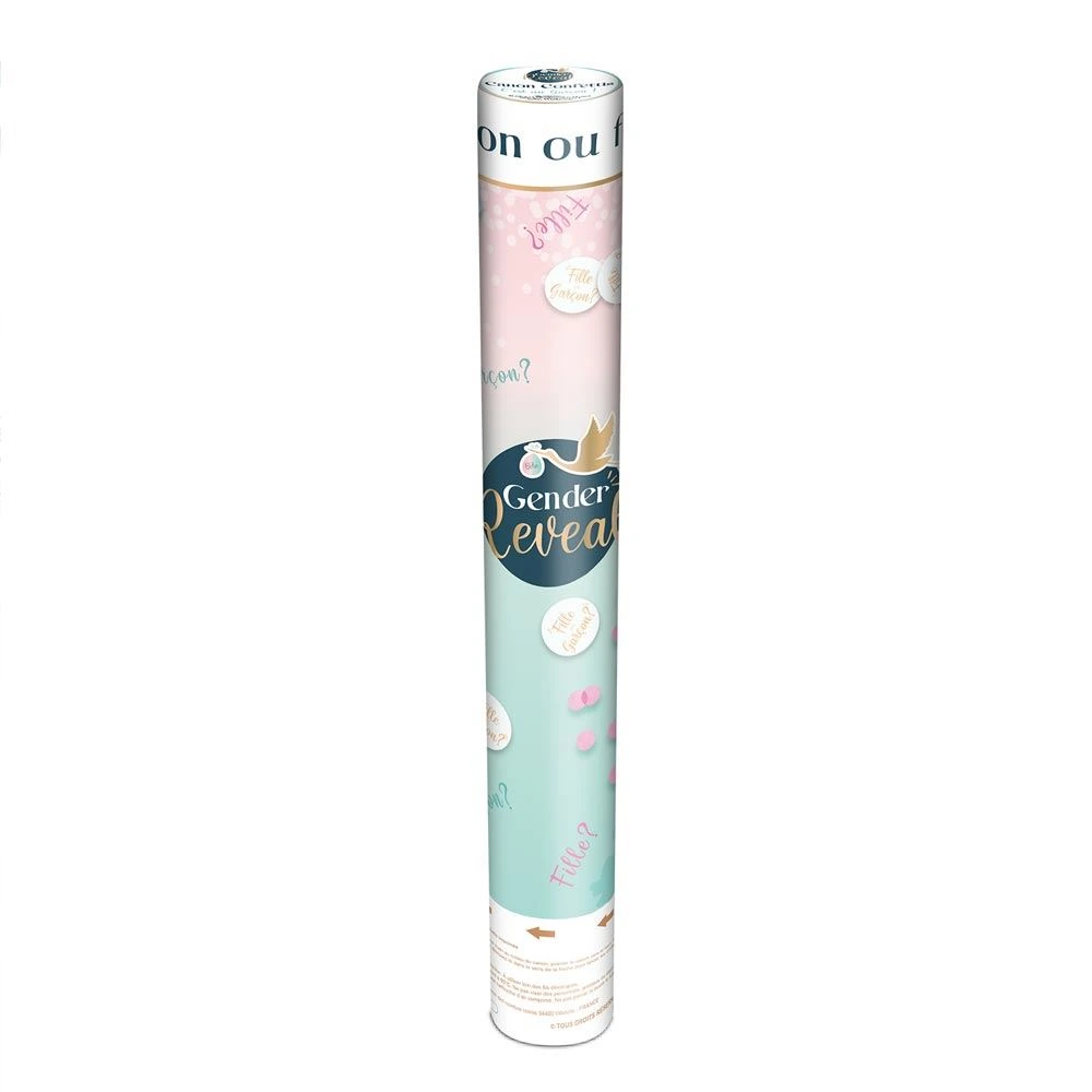 Canon Confettis Gender Reveal Garcon