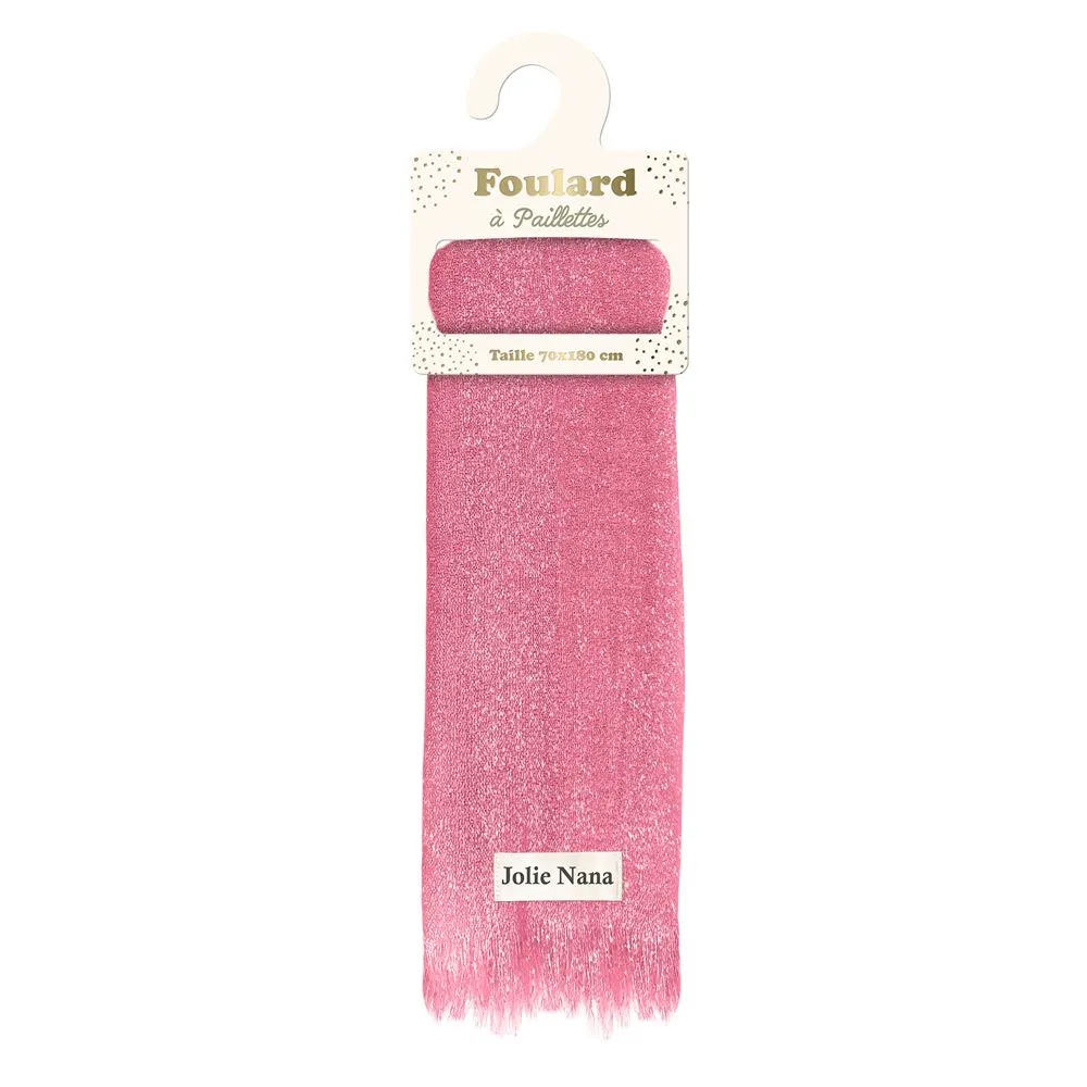 [STC-CD10277V02] Foulard paillettes Jolie Nana