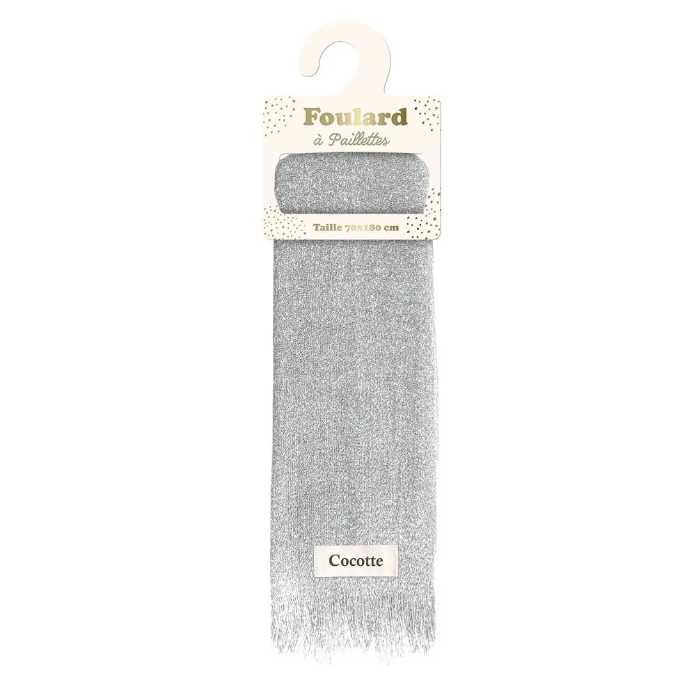 [STC-CD10277V11] Foulard paillettes Cocotte