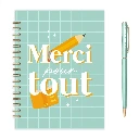 Coffret carnet de notes Merci