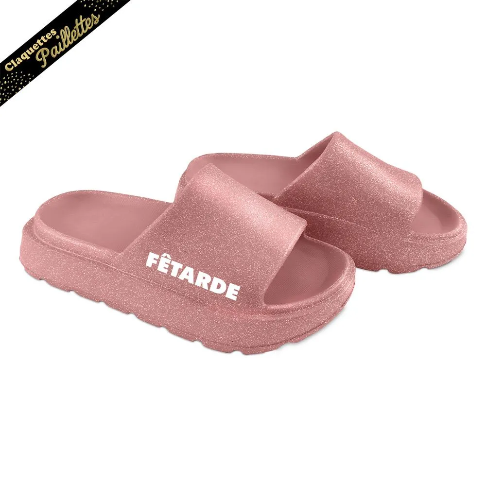 Claquettes Paillettes Fetarde