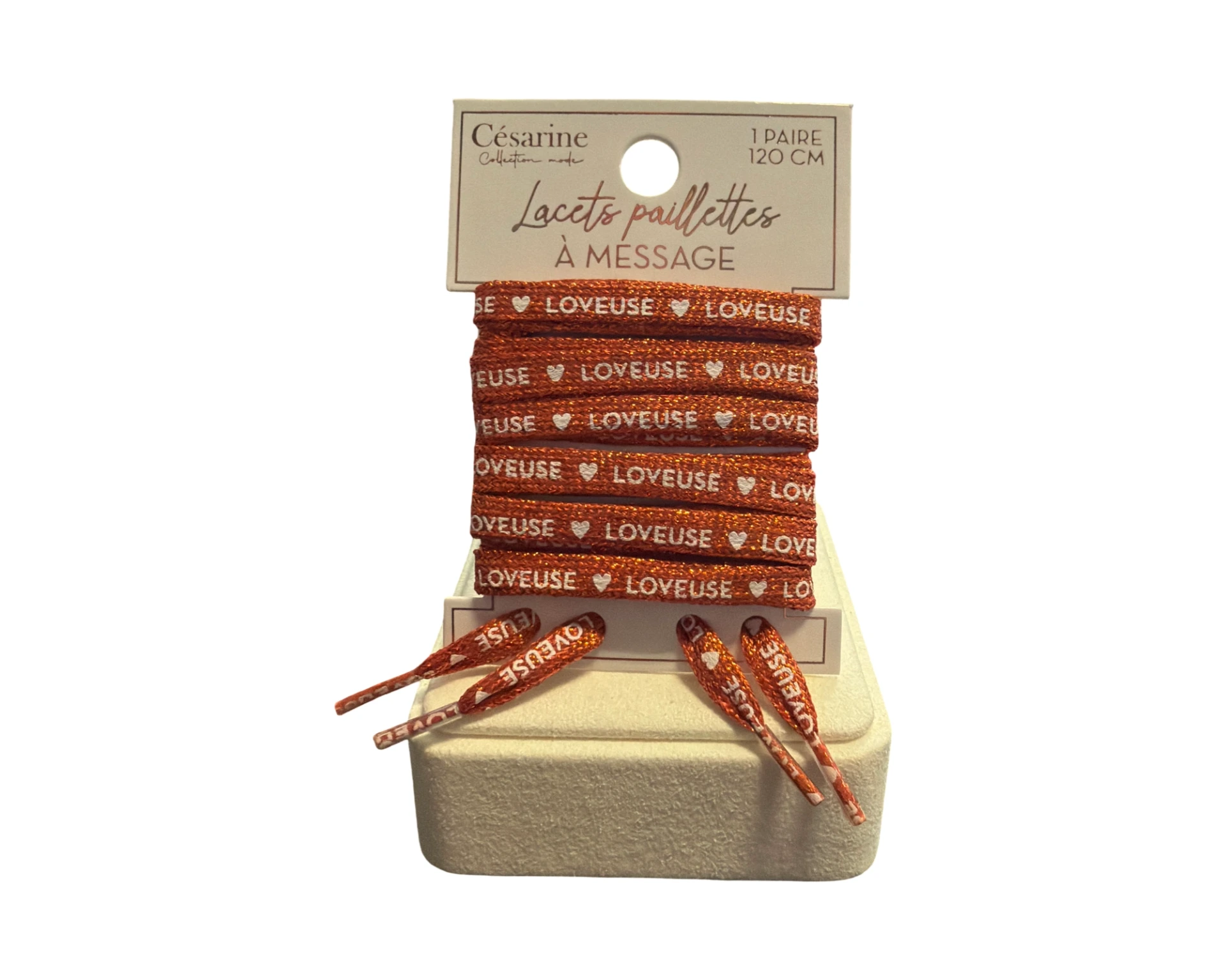 [STC-CD10500-2] Lacets paillettes Loveuse