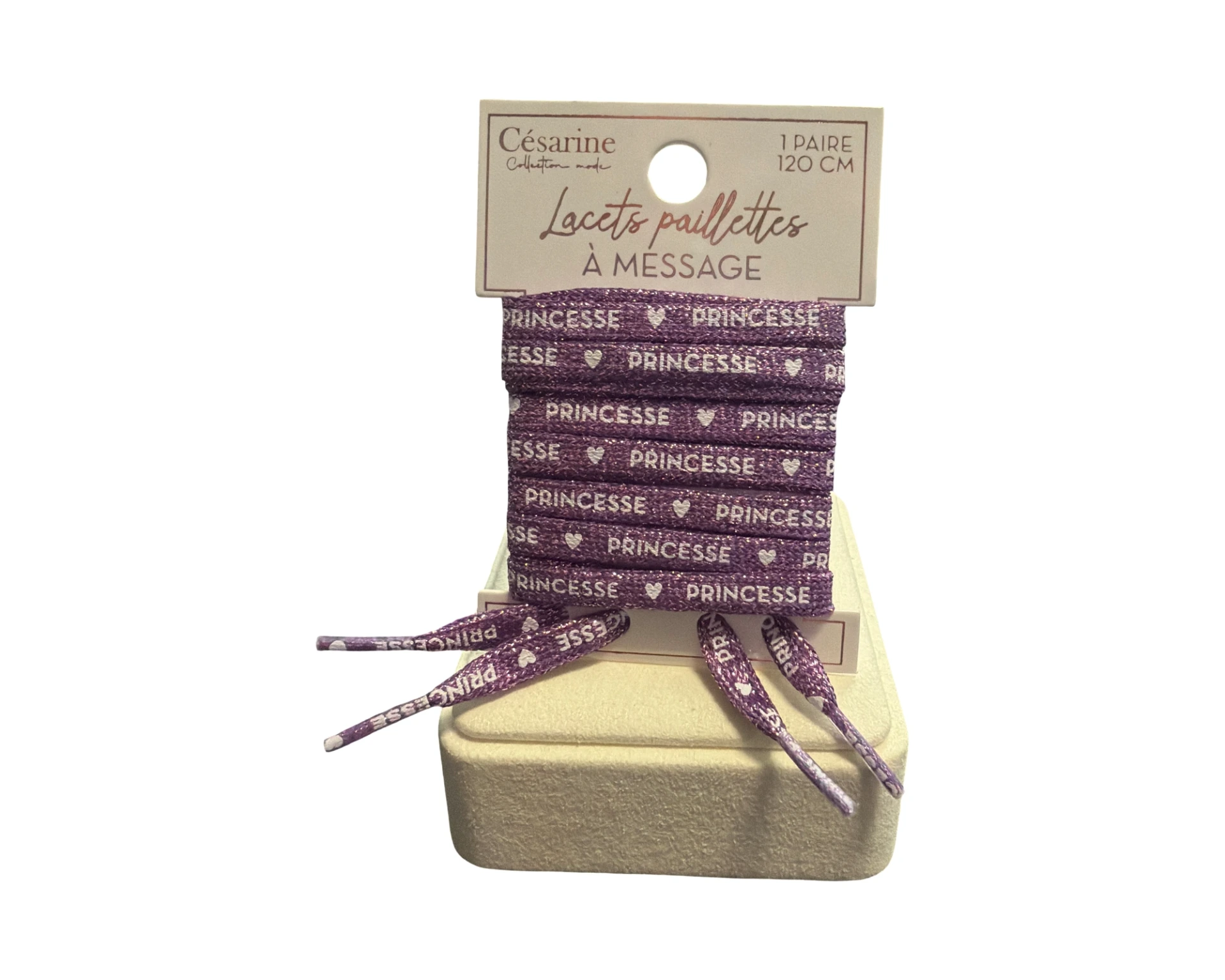[STC-CD10500-5] Lacets paillettes Princesse