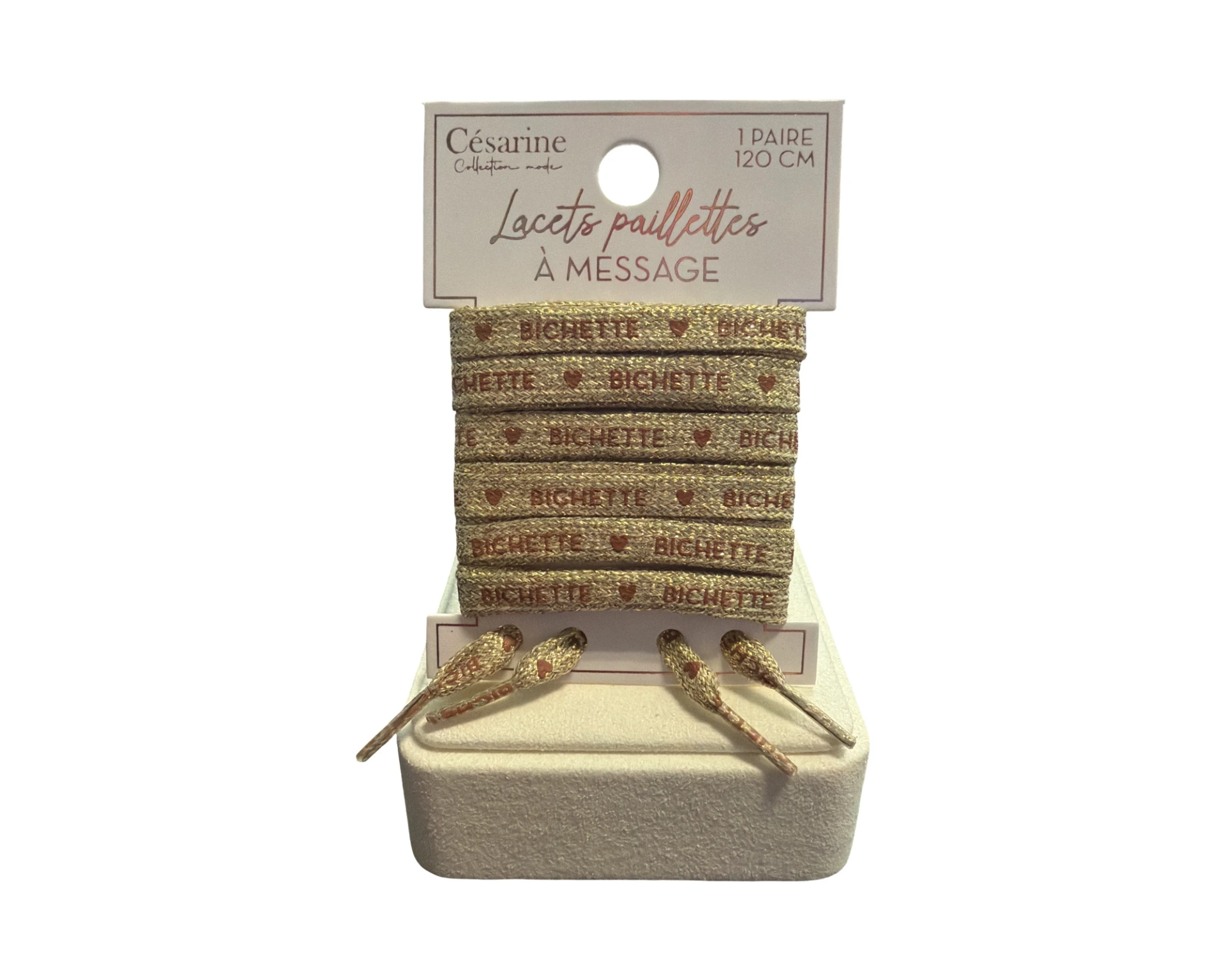 Lacets paillettes Bichette