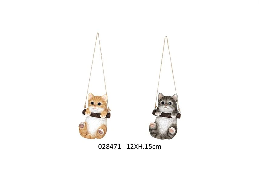 [FAYE-028471] Chat Suspendu Beige/Gris 'Sullivan'