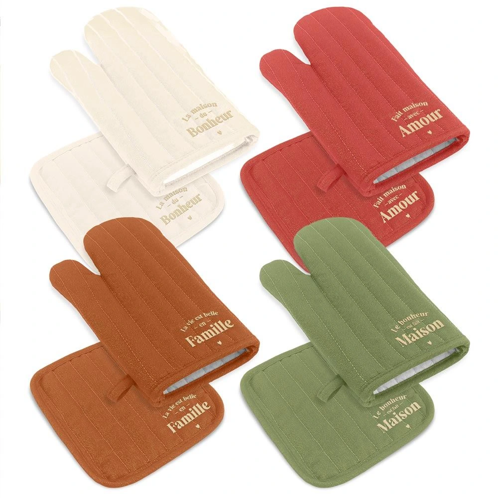 [STC-CD10495] Set Gant Et Manique A Paillettes Brodes 4Mods /24Pcs