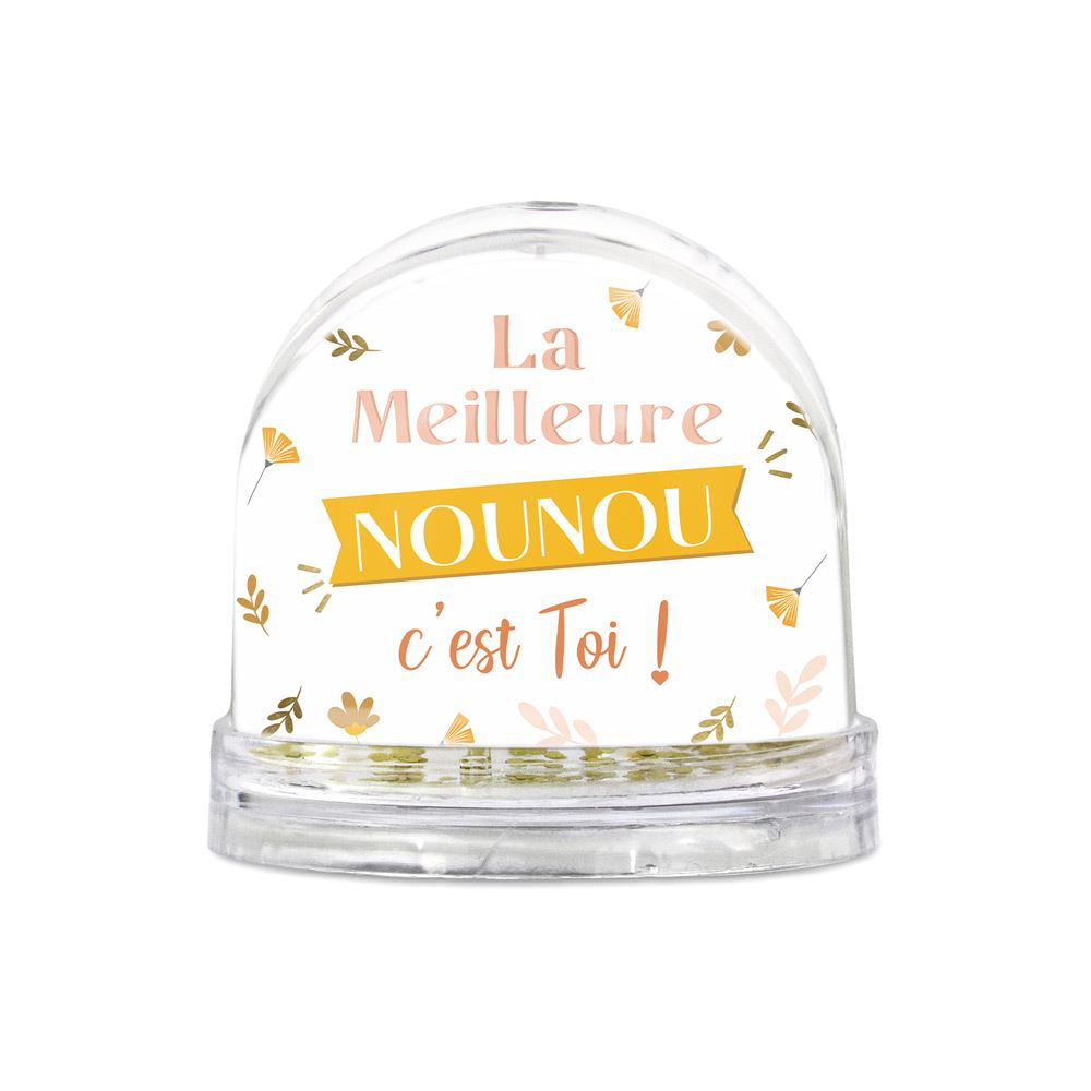 [STC-CD7575_13] Boule à neige "Meilleure Nounou"