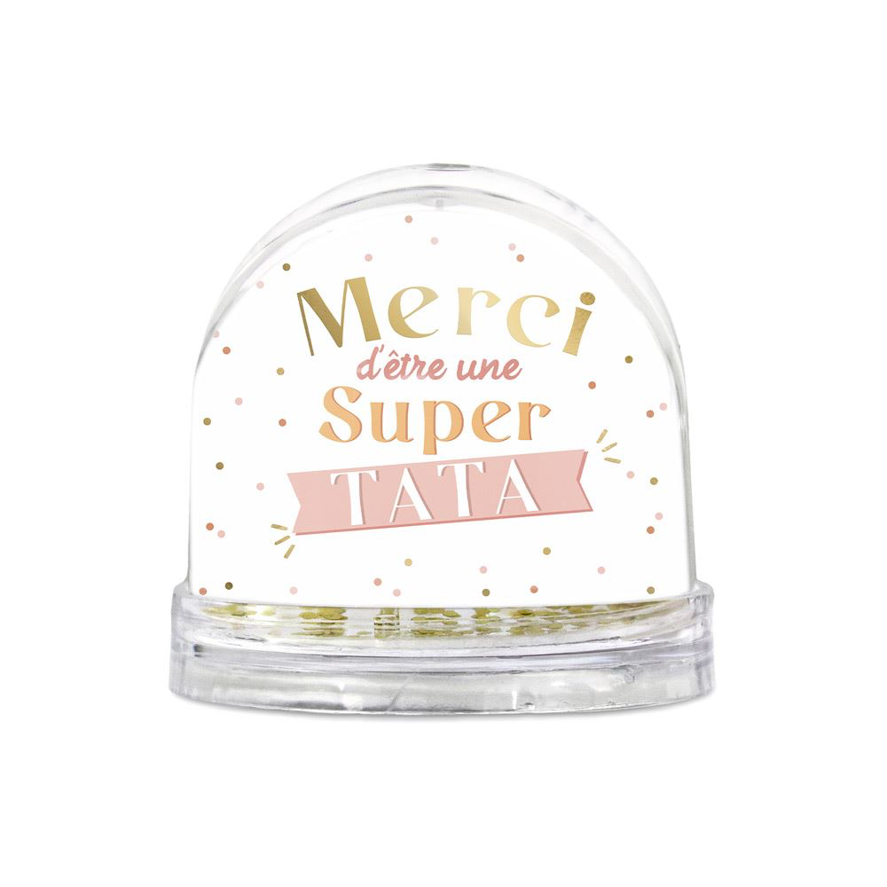 [STC-CD7575_11] Boule à neige "Super Tata"