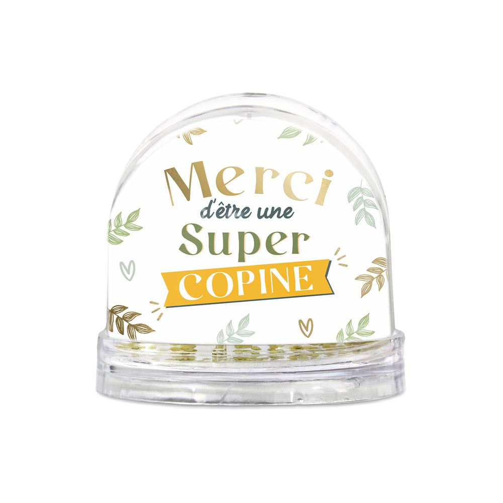 [STC-CD7575_10] Boule à Neige "Super Copine"