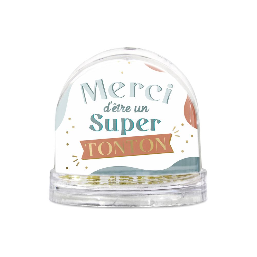 [STC-CD7575_09] Boule à neige "Super Tonton"