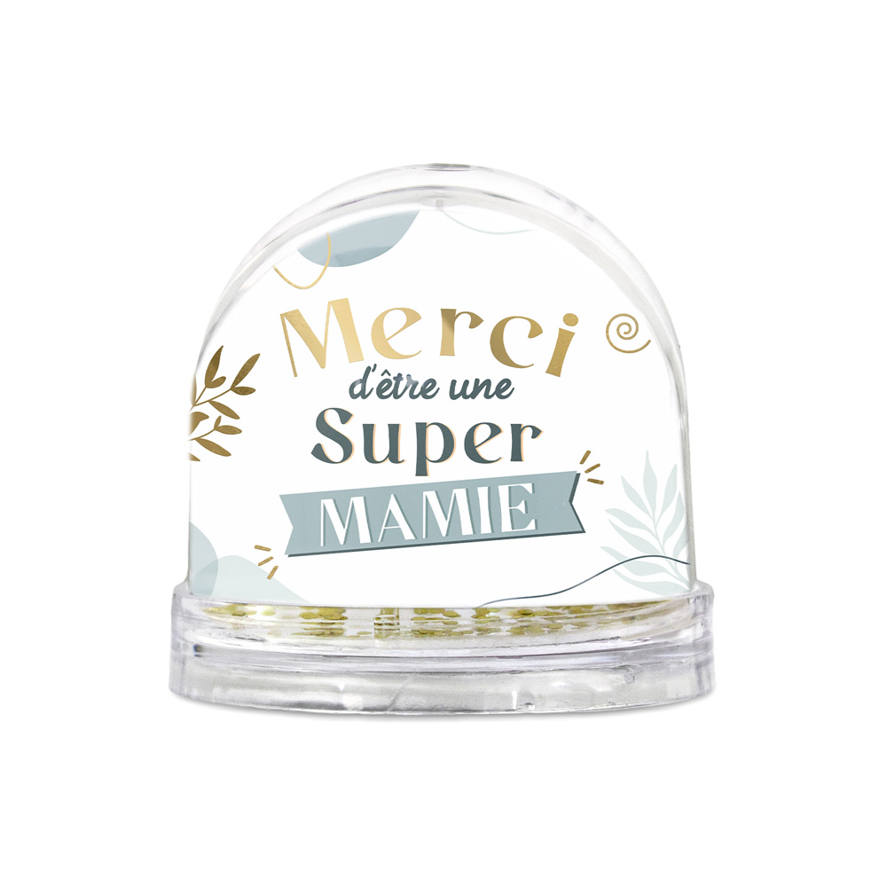 [STC-CD7575_04] Boule à neige "Super Mamie"