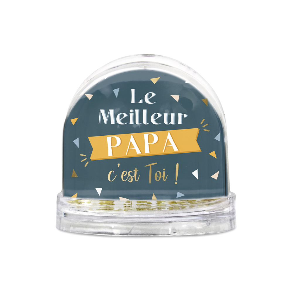 [STC-CD7575_01] Boule à neige "Le meilleur Papa"