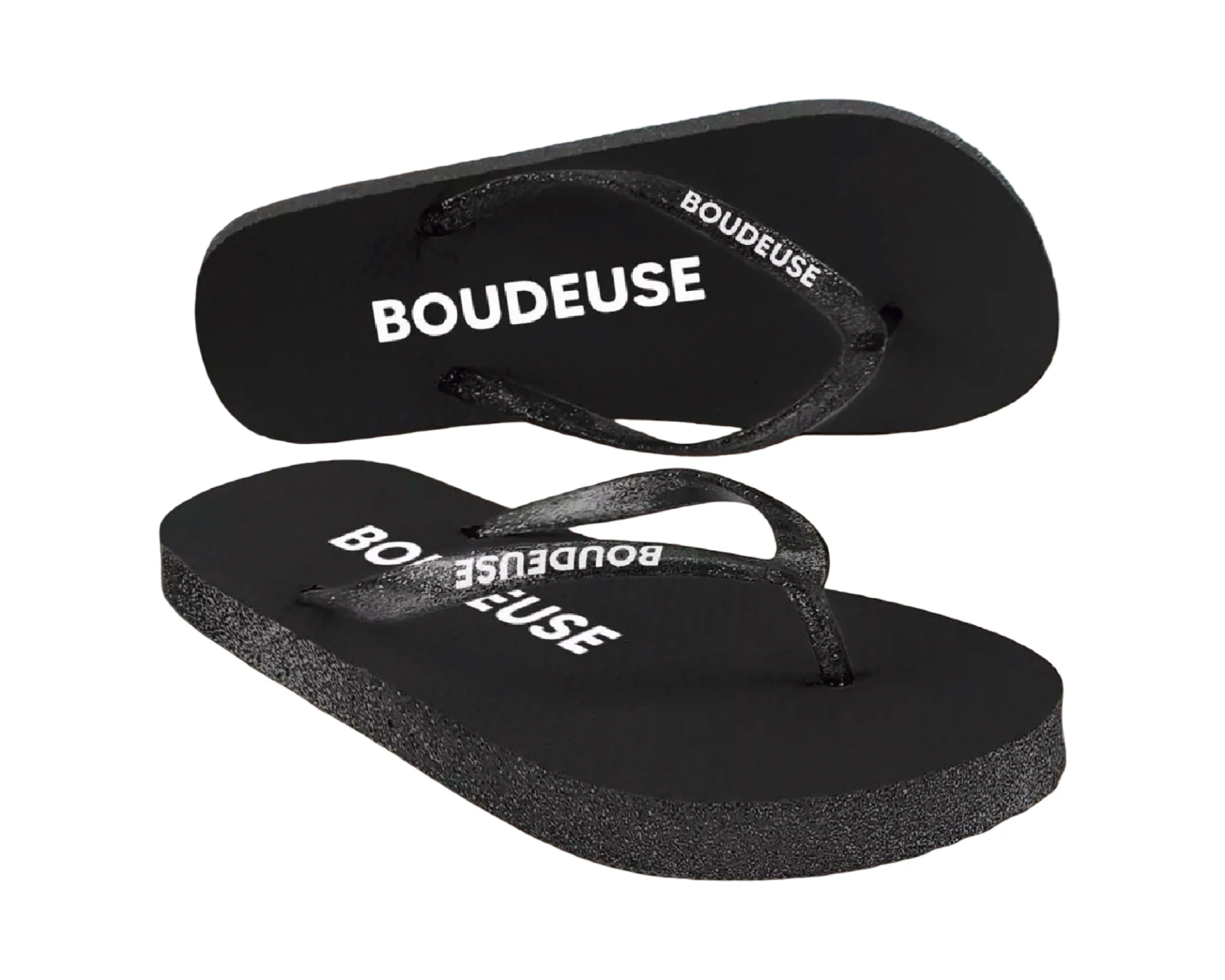 [STC-CD10411-1] Tongs Boudeuse noir (36 - 37)