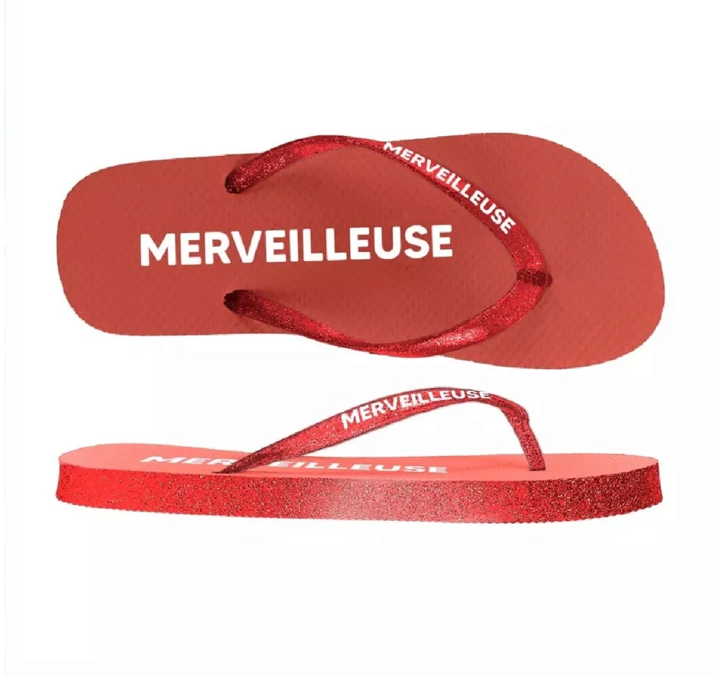[STC-CD10415-1] Tongs Merveilleuse rouge (36 - 37)