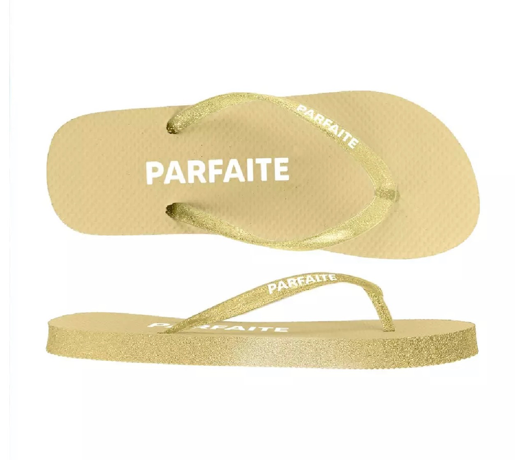 [STC-CD10396-1] Tongs Parfaite doré (36 - 37)