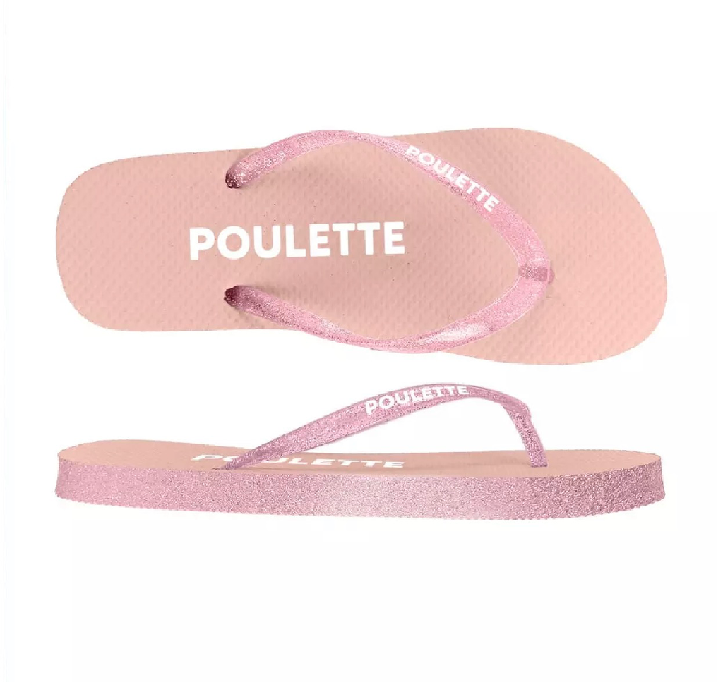 [STC-CD10403-1] Tongs Poulette rose (36 - 37)