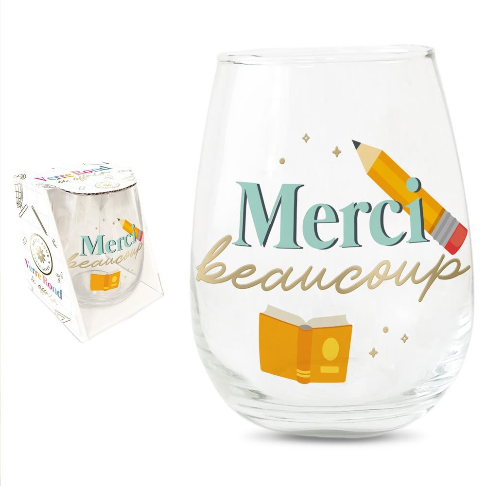 [STC-CD10523V04] Verre Rond Merci Beaucoup