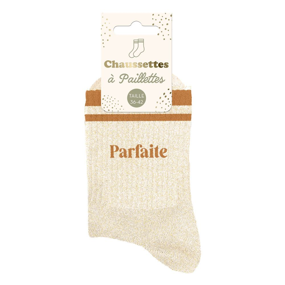 [STC-CD10705V05] Chaussettes Paillettes A Bandes Parfaite