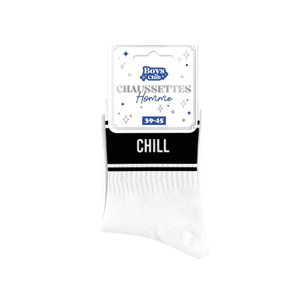 [STC-CD10782V01] Chaussettes Homme A Bandes Chill