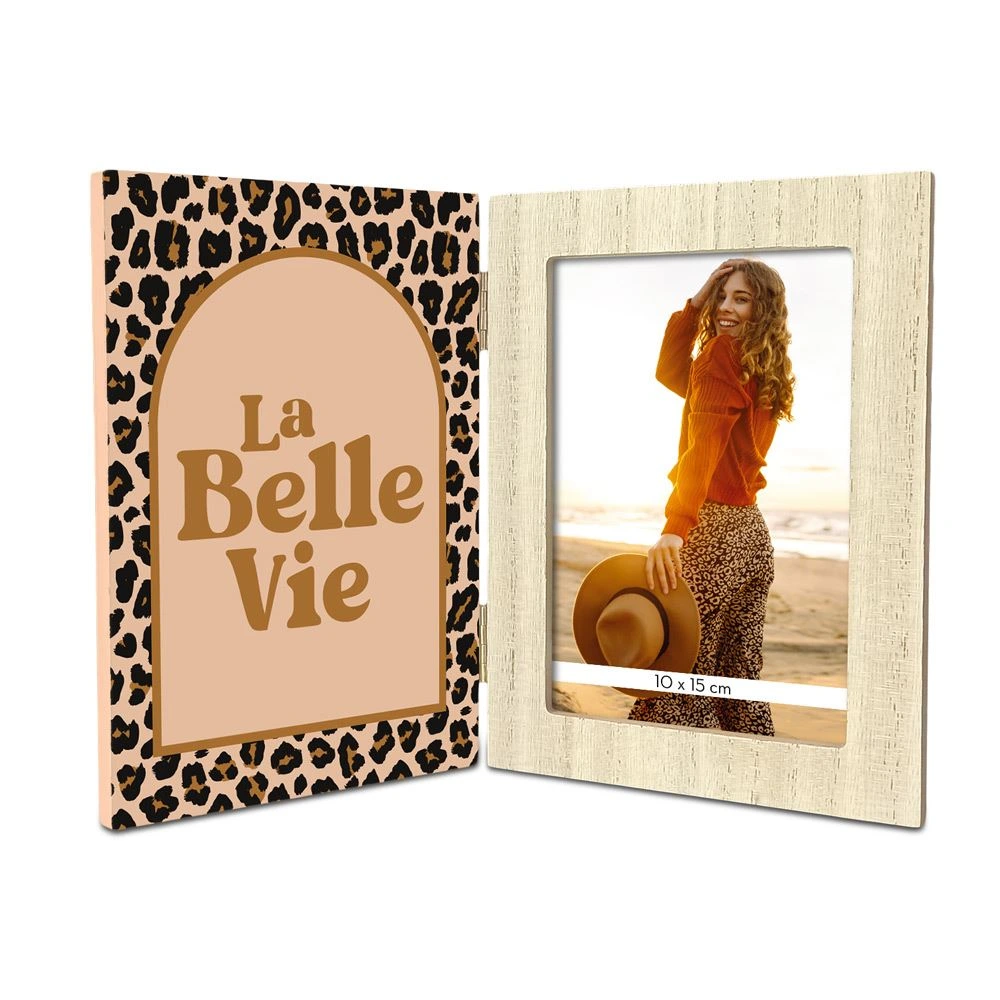 [STC-CD10680] Cadre Photo Double Leopard La Belle Vie