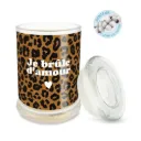 Bougie Verre Coton Leopard Je Brule D Amour