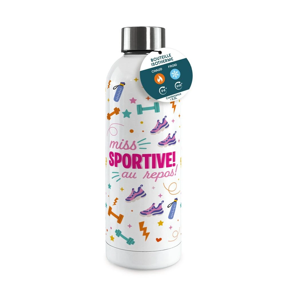 [STC-CD10755V13] Gourde Isotherme Large Miss Sportive Au Repos